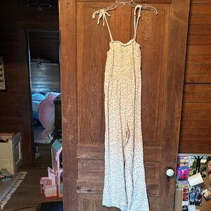 True Craft White Floral Jumpsuit